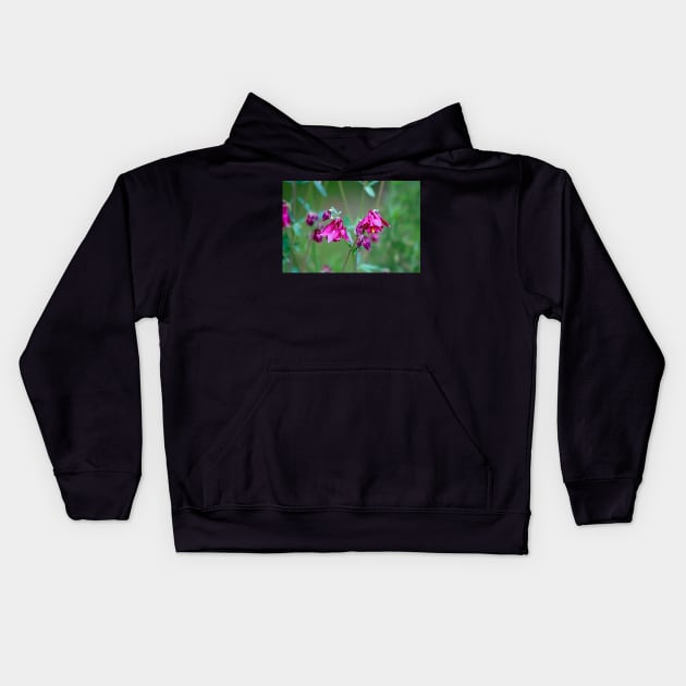 Liquid Columbine Kids Hoodie by EileenMcVey